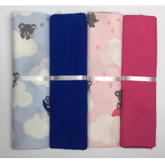Kit Tricoline Urso Nuvens Kit Tricoline Urso Nuvens