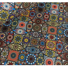 Tricoline Mandala Laranja Tricoline Mandala Laranja