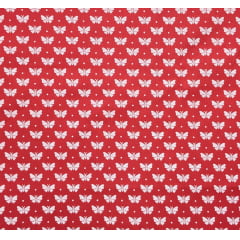 Tricoline Mini Borboleta Vermelho Tricoline Mini Borboleta Vermelho