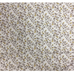 Tricoline Micro Flor Cinza Tricoline Micro Flor Cinza