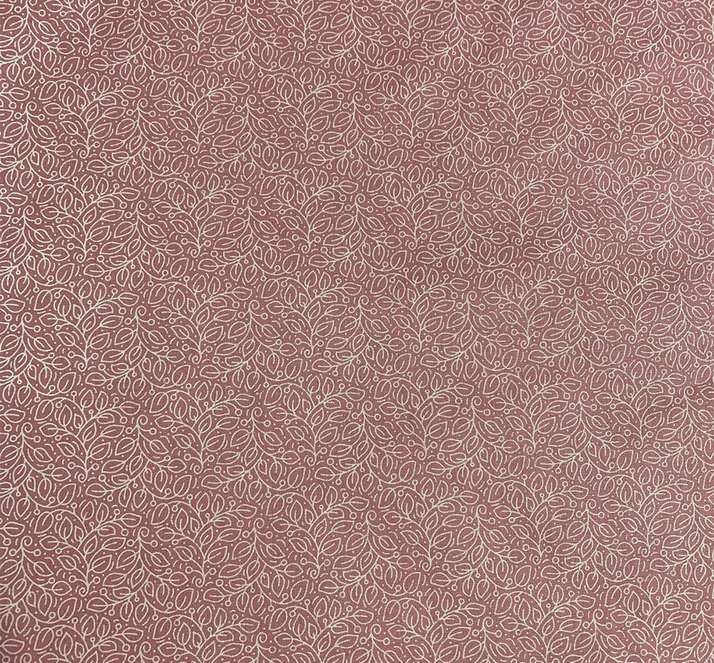 Tricoline folhinhas rose