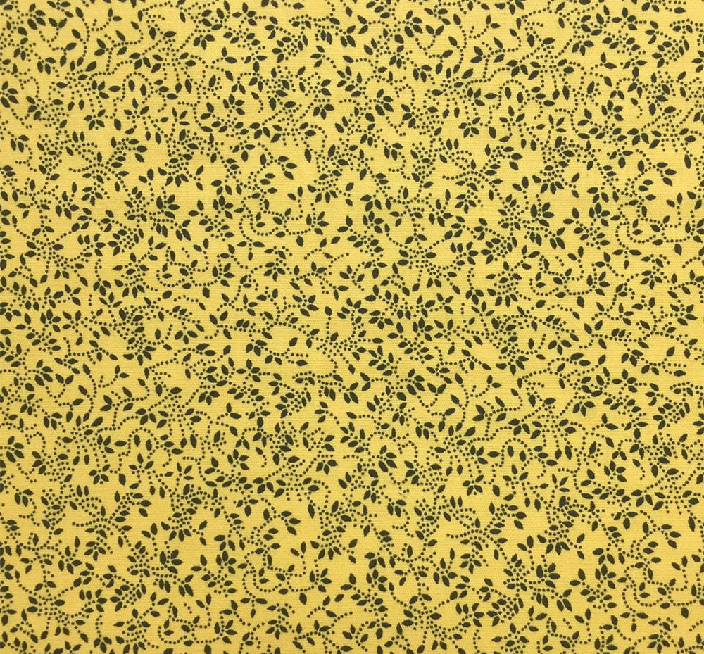 Tricoline Micro Flor Amarelo