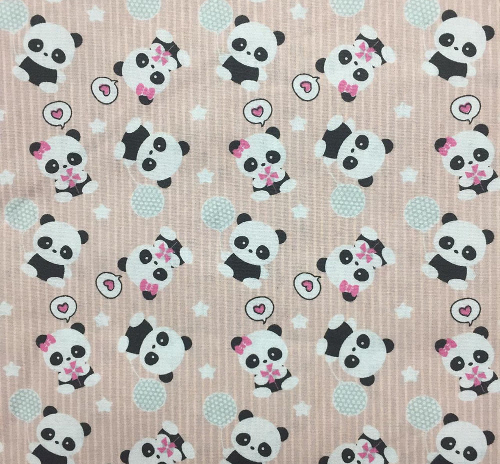 Tricoline Panda Rosa