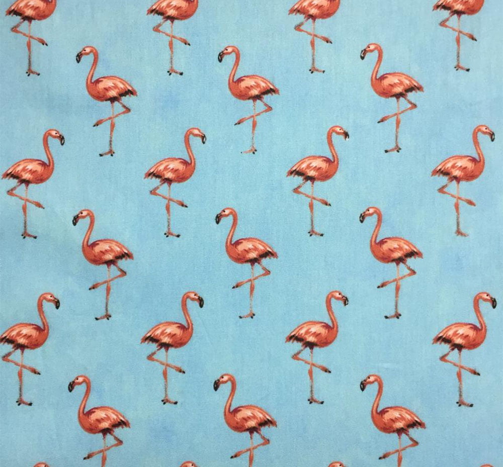 Tricoline Flamingo Azul